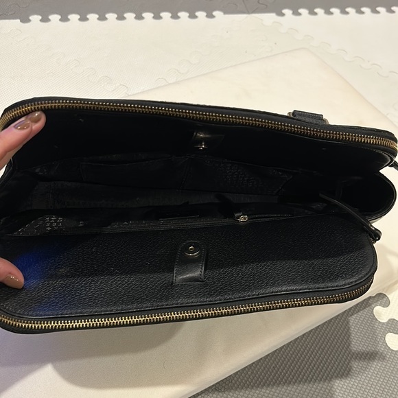 Kate Spade NY "Grove Street" Black Leather Shoulder Tote Bag black #WKRU4570 - Picture 6 of 15